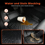 4PCS Floor Mats Black TPE Replacement for Rio 2018-2023