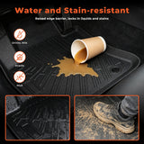 labwork 3-Piece 3D TPE All-Weather Floor Mats for 2011-2023 Dodge Charger Chrysler 300 RWD