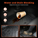 Floor Mats and Cargo Liner&Backrest Mat Fit for Toyota Sienna 2013-2020(Only 7 Seats）