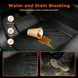 3PCS Floor Mats Liner Black TPE Replacement for F150 Super Crew Cab 2004-2008