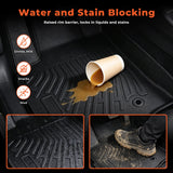 labwork 3PCS Floor Mats Black TPE Replacement for 4Runner 2014-2023 Replacement for GX460 2014-2023