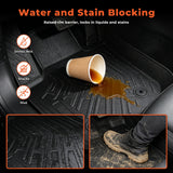 3PCS TPE All-Weather Floor Mats 3D Custom for 2013-2016 Ford Fusion