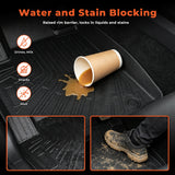Floor Mats for Cars Liner 3Pcs Black Replacement for Highlander 2008-2013