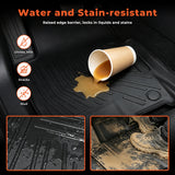 labwork 3-Piece 3D TPE All-Weather Floor Mats for 2019-2024 Dodge Ram 2500 3500 Crew Cab