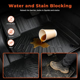 4Pcs Car Floor Mats Liner Front and Rear TPE Black Replacement for Fit 2.gen 2009-2013 Hatchback 4-Door