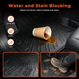 3D Custom Fit All-Weather Floor Liners Set for 2021-2026 Ford Mustang Mach-E - Premium TPE Floor Mats (Left Hand Drive Only)
