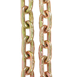 5/16in*10ft G70 Transportation Bundle Chain with Clevis Grab Hooks for Cargo Tie-Down for Factories Construction Sites Mining Activities Ports