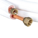 25FT Air Conditioning Tubing Hose Extension 1/4 and 3/8 Inch Insulated Copper Hoses FIT for Mini Split Air Conditioner