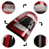 labwork Driver Side LED Tail Light Replacement for 2019-2022 Ram 1500 Smoked Brake LH 55112993AD 55112993AB
