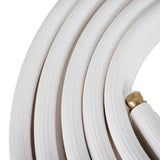 25FT Air Conditioning Tubing Hose Extension 3/8 and 5/8 Inch Insulated Copper Hoses Fit for Mini Split Air Conditioner