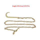 2Pack 5/16 x 10 FT Grade 70 Tow Chain 15" Mini J Hook Recovery Wrecker Axle
