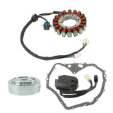 For Arctic Cat 400 2003-2008 Manual Flywheel Rotor + Stator + Regulator + Gasket