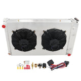 Labwork For 73-87 Chevy C/K Series Pickup Blazer/GMC 3Row Radiator+Shroud Fan