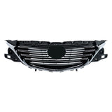 Labwork Front Upper Grille Plastic Black+Chrome For Mazda CX9 2016-22 TK49-50712