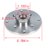 6 Inch Wood Lathe Face Plate For 1-1/4" x RH 8tpi Threaded With Set Screws
