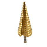 3 Pack Large HSS Steel Step Cone Drill Bit Set 4-12mm/4-20mm/4-32mm Hole Cutter