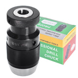 JT33 1/32"- 5/8" Super Heavy Duty Drill Press Chuck Keyless Mount
