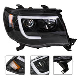 Labwork Right+Left Headlights For Toyota Tacoma 2005-2011 LED Projector Black