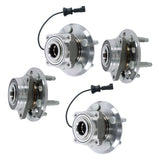 Labwork Set of 4 Front and Rear Wheel Hub Bearings for Chevy Equinox 2.4L 10-17