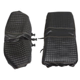 Fits For Club Car Precedent Black Golf Carts Front Seat Cover Kit (No Staple)