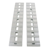Labwork 60''x12'' 6500Lbs 1 Pair Aluminum Ramps Car Trailer Truck Ramps Hook End