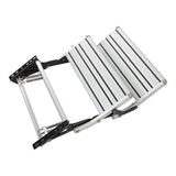 Labwork Aluminum 2 Step Pull Out Retractable 21.65''W Steps Stair Anti-Slip