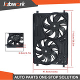 Labwork Radiator Cooling Fan Assembly 2017-18 For Ford Escape For Lincoln MKC