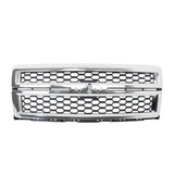 Labwork Front Bumper Honeycomb Grille For Chevrolet Silverado 1500 2014-2015