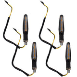 4x Motorcycle 12 LED Turn Signal Light Indicator Blinker Lamp Amber NEW