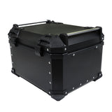 55L Motorcycle Top Case Tail Box Waterproof Luggage Scooter Trunk Storage Black