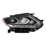 Labwork Right Headlight For 2014-16 Nissan Rogue LED Chrome Clear Passenger Side