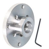 Best 4" Steel Wood Lathe Face Plate, 1" x 8tpi Threaded with Set Screws USA