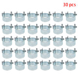 New 14mm -16mm 3/8" Fuel Injection Hose Clamp / Auto Fuel Clamps 30 Pack