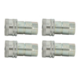 4PCS LVA16843 Hydraulic Quick Coupler for John Deere 1025R 1023E Tractors