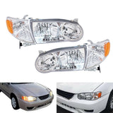 Labwork Left&Right Headlights Assembly For 2001-2002 Toyota Corolla Projector