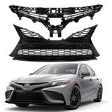 Labwork Front Upper Lower Bumper Grille Assembly For 2021-2022 Toyota Camry SE