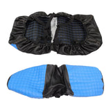 No Staple Universal Size Rear Seat Covers Kit Fits For Golf Carts - Blue Color