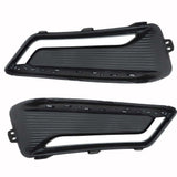 Labwork Left+Right Black Bumper Fog Lights Cover For Chevrolet Impala 2014-2020