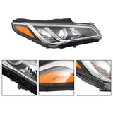 Labwork Right Side Headlight For 2015-2017 Hyundai Sonata Assembly Chrome Clear