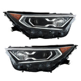 Labwork RH+LH Side Headlights For 2019-2022 Toyota RAV4 Hybrid XLE XSE LED Clear