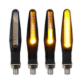 4x Motorcycle 12 LED Turn Signal Light Indicator Blinker Lamp Amber NEW