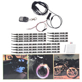 For Davidson 12pcs Motorcycle ATV RGB LED Neon Under Glow Light Strip new