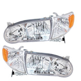 Labwork Left&Right Headlights Assembly For 2001-2002 Toyota Corolla Projector