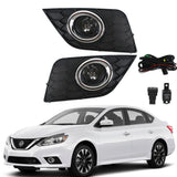 Labwork Right+Left Bumper Fog Lights For Nissan Sentra 2016-2019 Wiring Switch