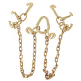 Chain V Bridle w/ RJT Hook Tow Truck Winch Cable Pull Wrecker Recovery Grab New