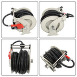 Diesel Hose Reel 3/4"x66' With Red Auto Refueling Gun Fuel Hose Reel Retractable