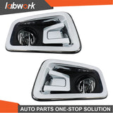 Labwork Fog Lights For Nissan Titan 2016-2019 Halogen Bumper w/Wiring+Switch