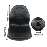 Black Skid Steer Bucket Seat For John Deere 240 250 315 328D 332 7775