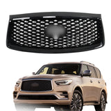 Labwork Front Upper Grille For Infiniti QX80 2018-2021 623106GW0A Gloss Black