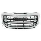 Labwork Front Upper Grille 23496236 Black+Chrome For GMC Sierra 1500 2016-2019